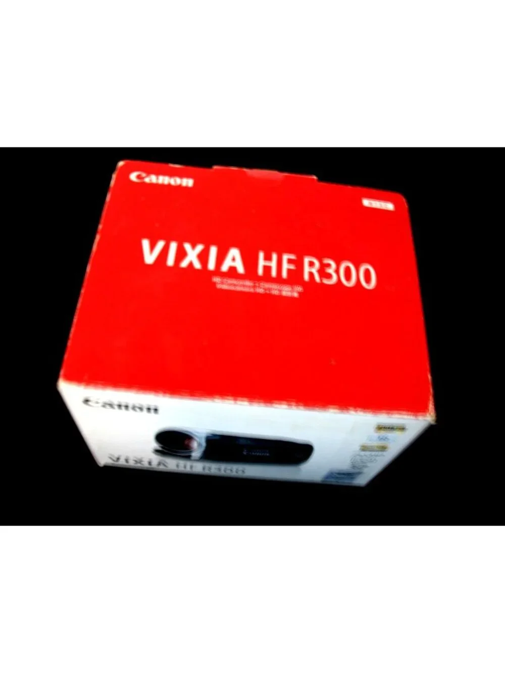 Canon Vixia HF R300 HD SD Card Camcorder with Battery pack, usb cable, cords